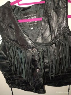 2 VEST & CHAPS *REAL LEATHER*