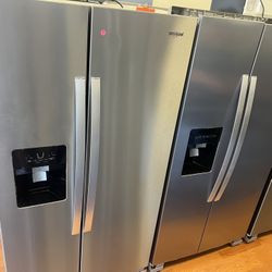 Whirlpool Side By Side Fridge Stainless Steel 26cf