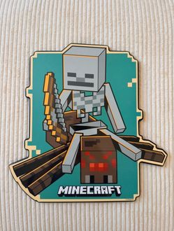 Minecraft Skeleton Rider Die-Cut Sticker