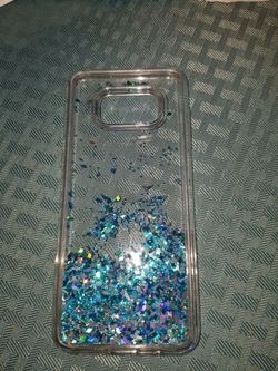 Samsung S8 liquid blue phone case