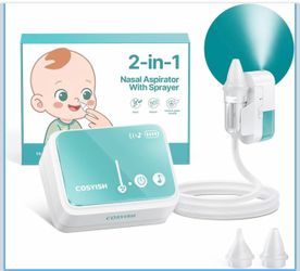 Nasal Aspirator for Baby -Grade 78 kPa Electric Baby Nasal Aspirator for Toddlers, 4 Adjustable Suction Levels Anti-Backflow Quiet Nose Sucker for Bab