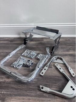 Detachable Two-Up Tour Pack Rack with Docking Hardware for Harley (1(contact info removed))