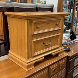 STANLEY 2 Drawer Nightstand Side End Table 