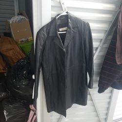 Large Exceled Leather Jacket 