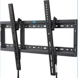 Pipishell Tilt TV Wall Mount Bracket Low Profile for Most 37-90 Inch LED LCD OLED Plasma Flat Curved TVs, Large Tilting Mount Fits 16"-24" Wood Studs 