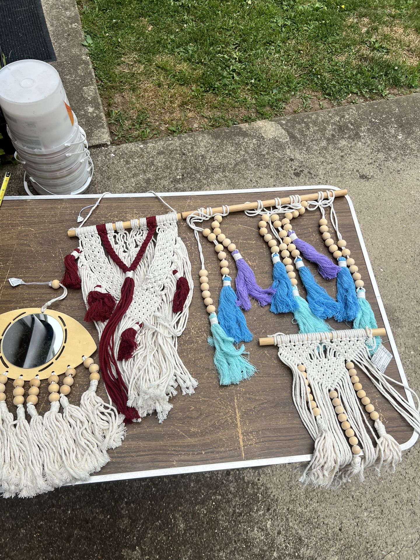Wall Decor, Macramé, And Beads Sold Separately