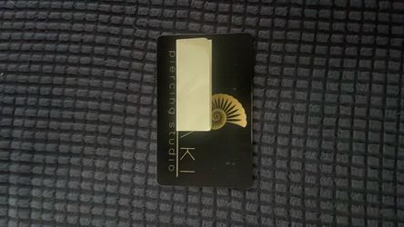 Piercing gift card