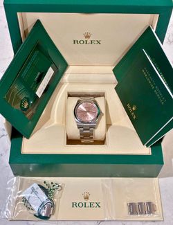 2021 Rolex OP 34mm Pink Dial