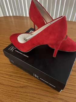 High Heels Shoes - I.N.C. BENSINRED WINTER RED   Brand NEW NEVER WORN Pumps   Size 8 