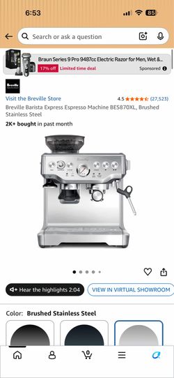 Breville barista espress