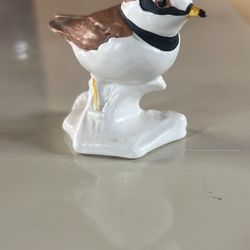 Vintage Goebel Ringed Plover Porcelain Bird Figurine #38138 West Germany