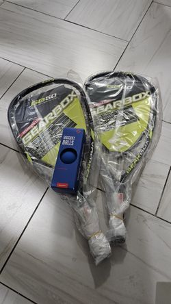 New Gearbox GB50 Racquetball Racket(×2) With 3 Balls