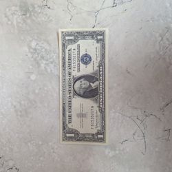 1 Dollar Silver Certificate  ($15)