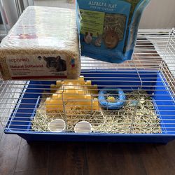 Small Animal Bedding+Cage