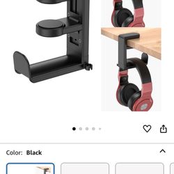 Rotating Headphone Stand ! For Under Desk 