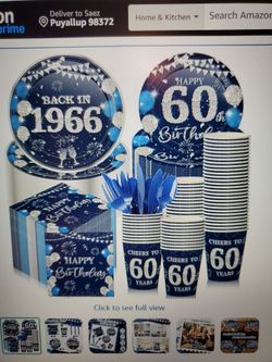 60th Birthday Supplies