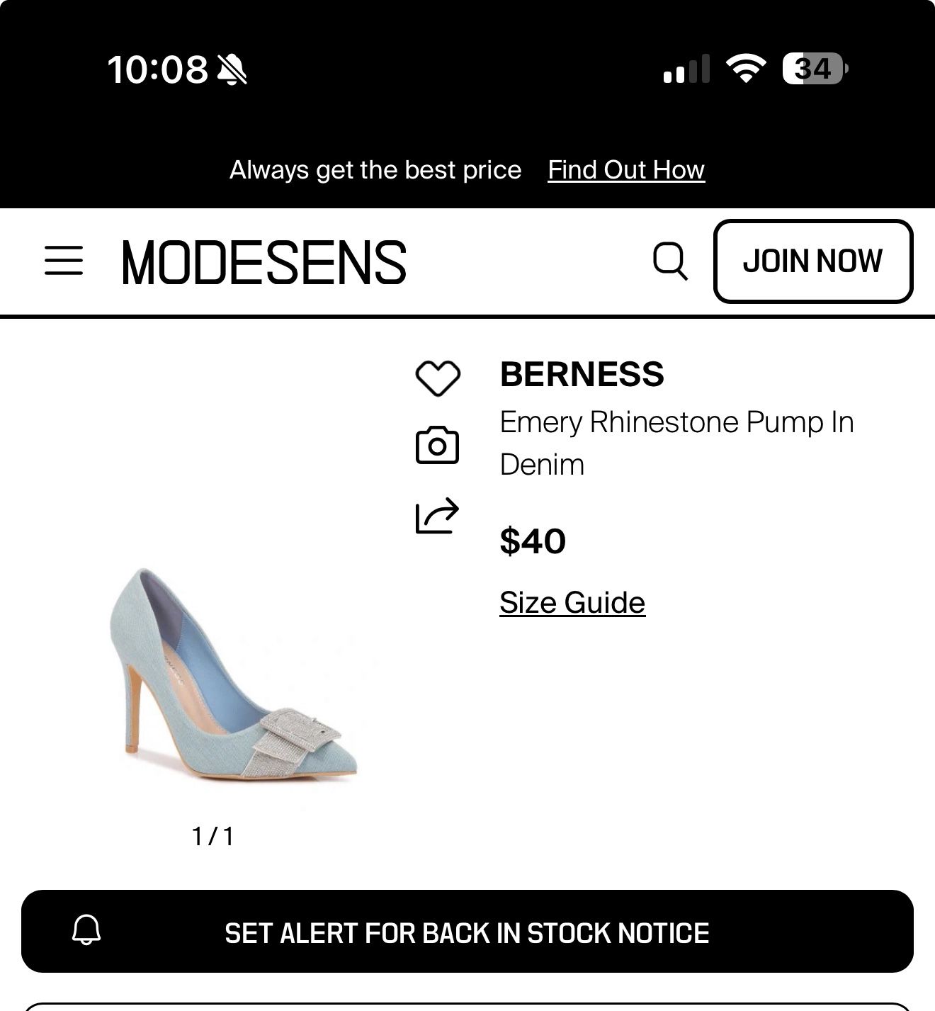 Barness Emery rhinestone Pumps Heels