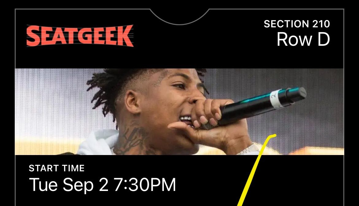 NBA YOUNGBOY TICKET FOR DALLAS