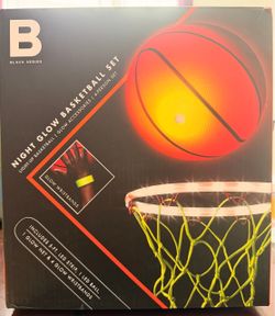 Black Series Night Glow Basketball Set