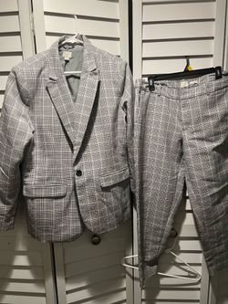 Fashion! Two Piece Plaid Blazer Combo