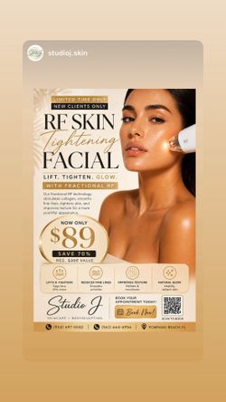 89$ Skin Tightening Facial.