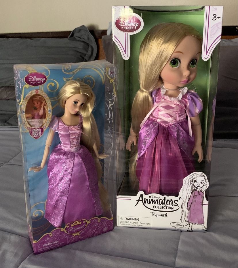 Disney Rapunzel Collector Doll And Rapunzel Barbie NEW