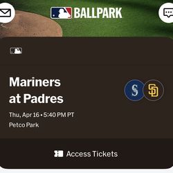 Padres vs. Mariners — Thursday, 4/16