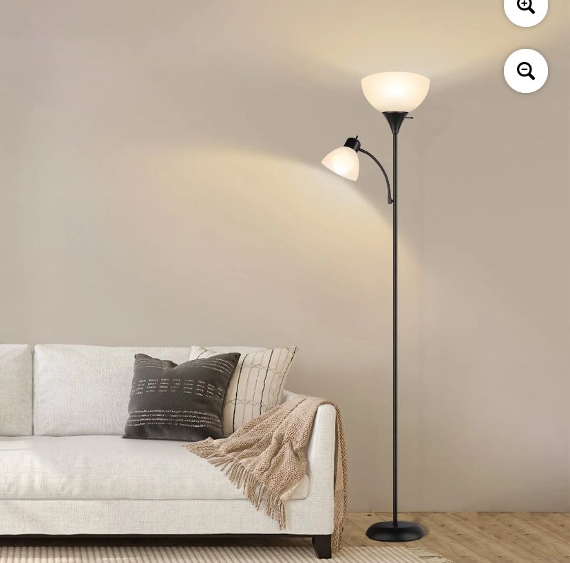 Globe Electric Adjustable Floor Lamp With LED Bulbs. Perfect For Any Room.