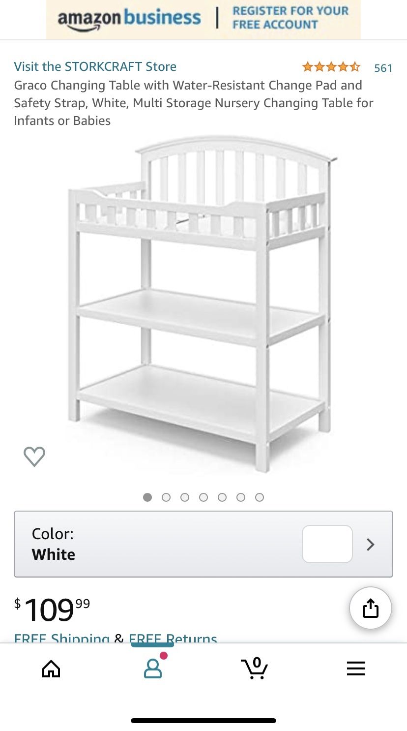 Graco Changing table