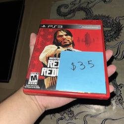 Rare PlayStation 3 video game PS3 red read redemption