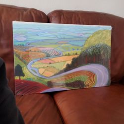 David Hockney, Garrowby Hill Canvas Painting Print
