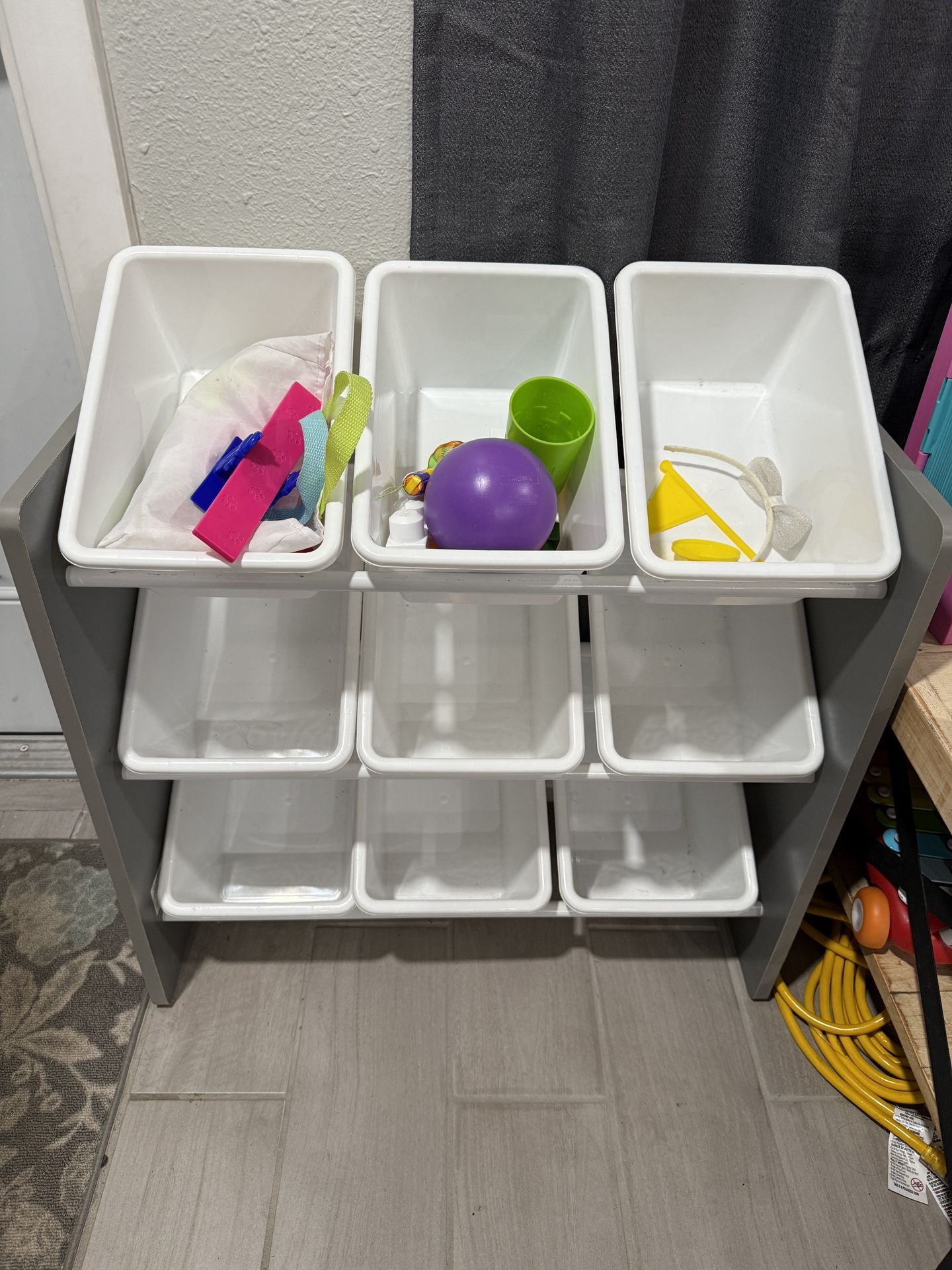 Toy Bin Grey And White