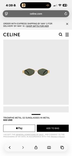 Celine triomphe sunglasses
