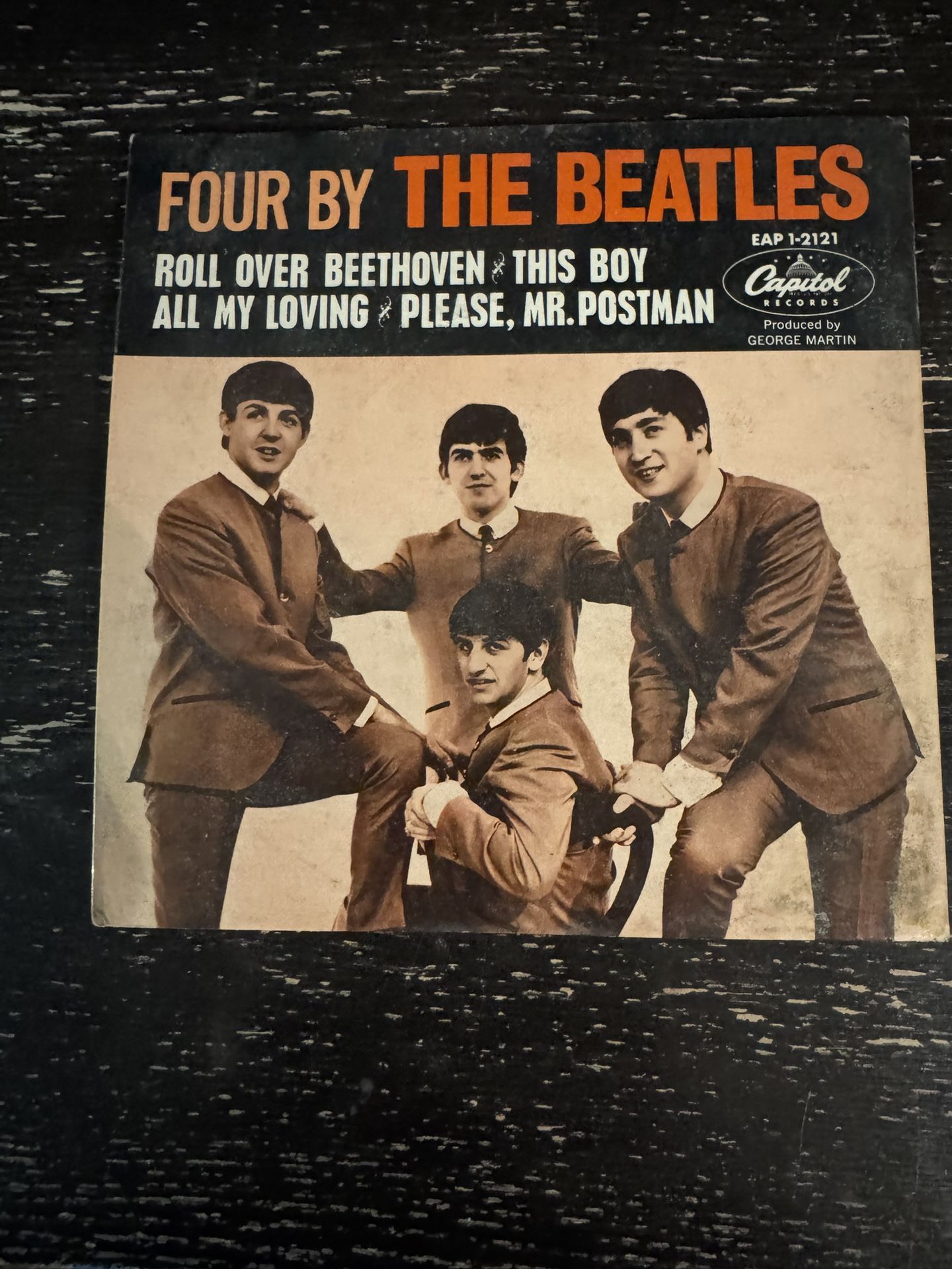 Beatles EP FOUR BY THE BEATLES Capitol EAP 1-2121 with Picture Sleeve