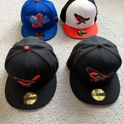Baltimore Orioles New Era 59Fifty MLB & MiLB Fitted Hats Brand New