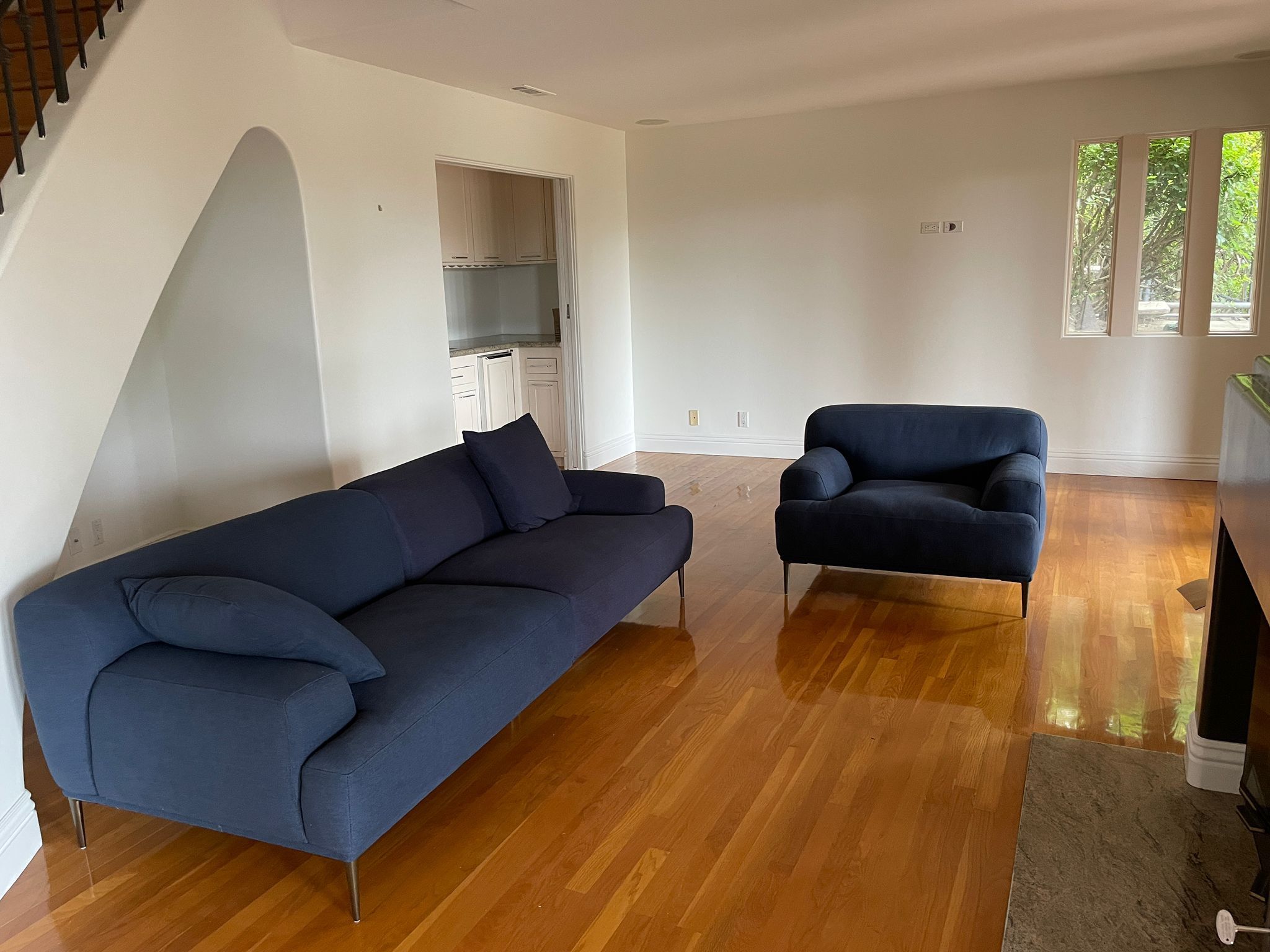 Article Abisko Aurora Blue Sofa and Lounge Chair