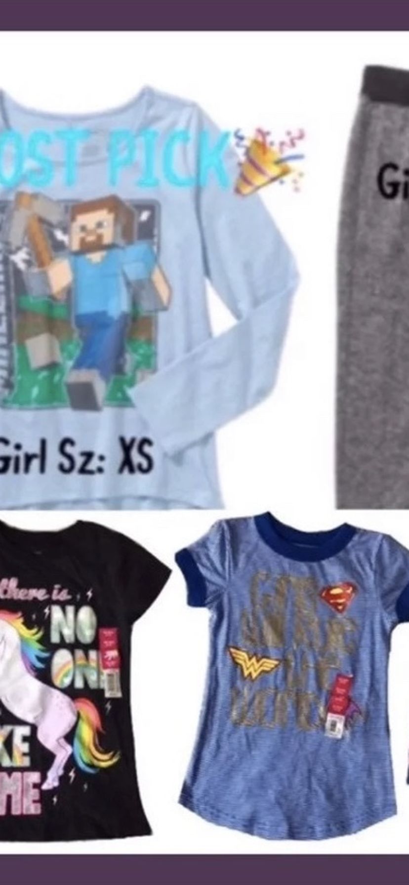 NWT Girls 5pc Mix/Match Set