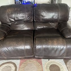 Brown Couch & Loveseat