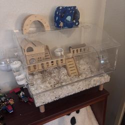 HAMSTER CAGE AND SUPPLIES