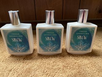 BATH & BODY WORKS FRESH SPARKLING SNOW SHEA & VITAMIN E BODY LOTION 10 OZ (3 Bottles) NEW