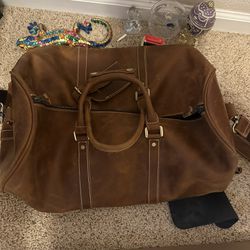 Men’s Leather Duffle Bag 
