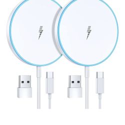 2 PK MAGNETIC WIRELESS CHARGERS
