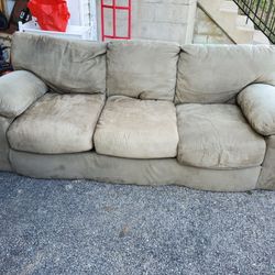 Free Tan Sofa Microfiber Couch