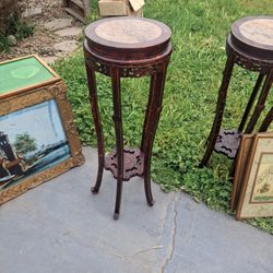 Antique Chinese Pedestal Table/Plant Stand 