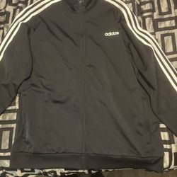 adidas Men's Essentials 3-Stripes Tricot Track Jacket Zip Up 