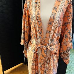 Orange Kimono Rob 