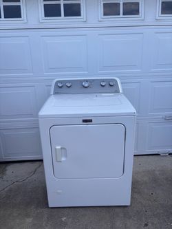 Maytag White Front-Load GAS Dryer