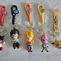 Dragon Ball Z Pokemon Keychains