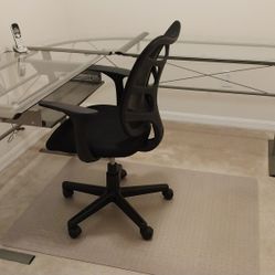 Beautiful Glass Table And Chair, PICKUP ONLY