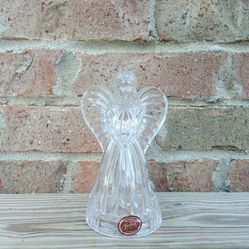 Gorham Crystal Praying Angel Candlestick Holder 